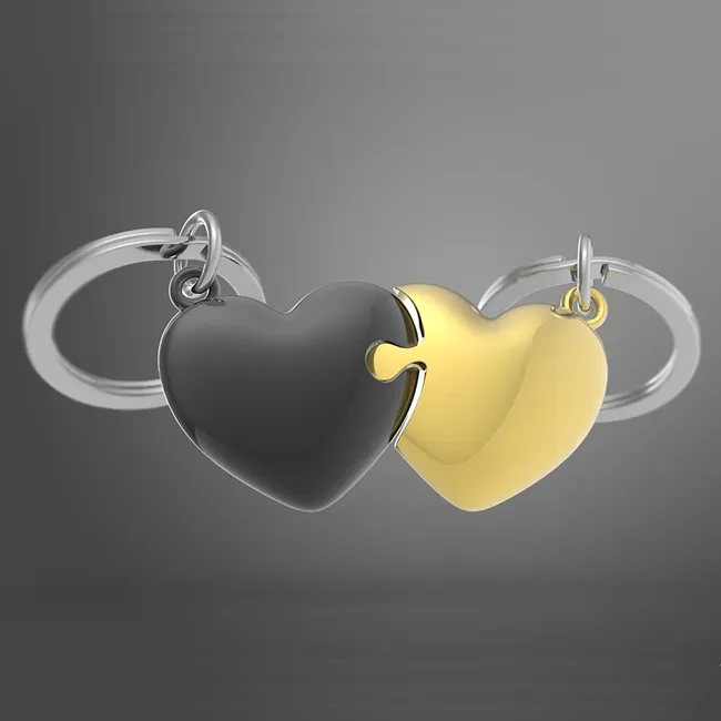 [MTM306-01] Metalmorphose - Porte-clés puzzle en forme de cœur