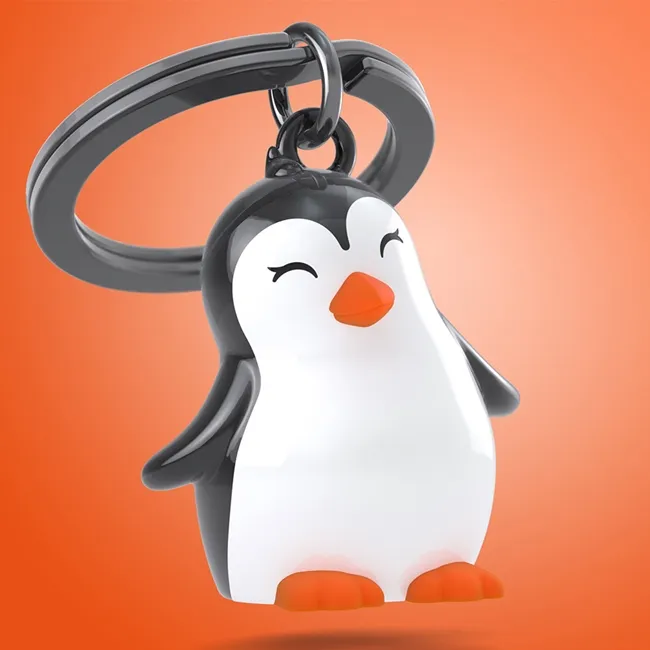 Metalmorphose - Porte-clés pingouin