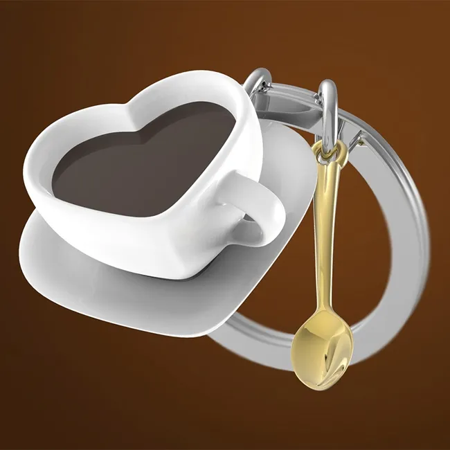 [MTM216-01] Metalmorphose - Sleutelhanger voor koffieliefhebbers