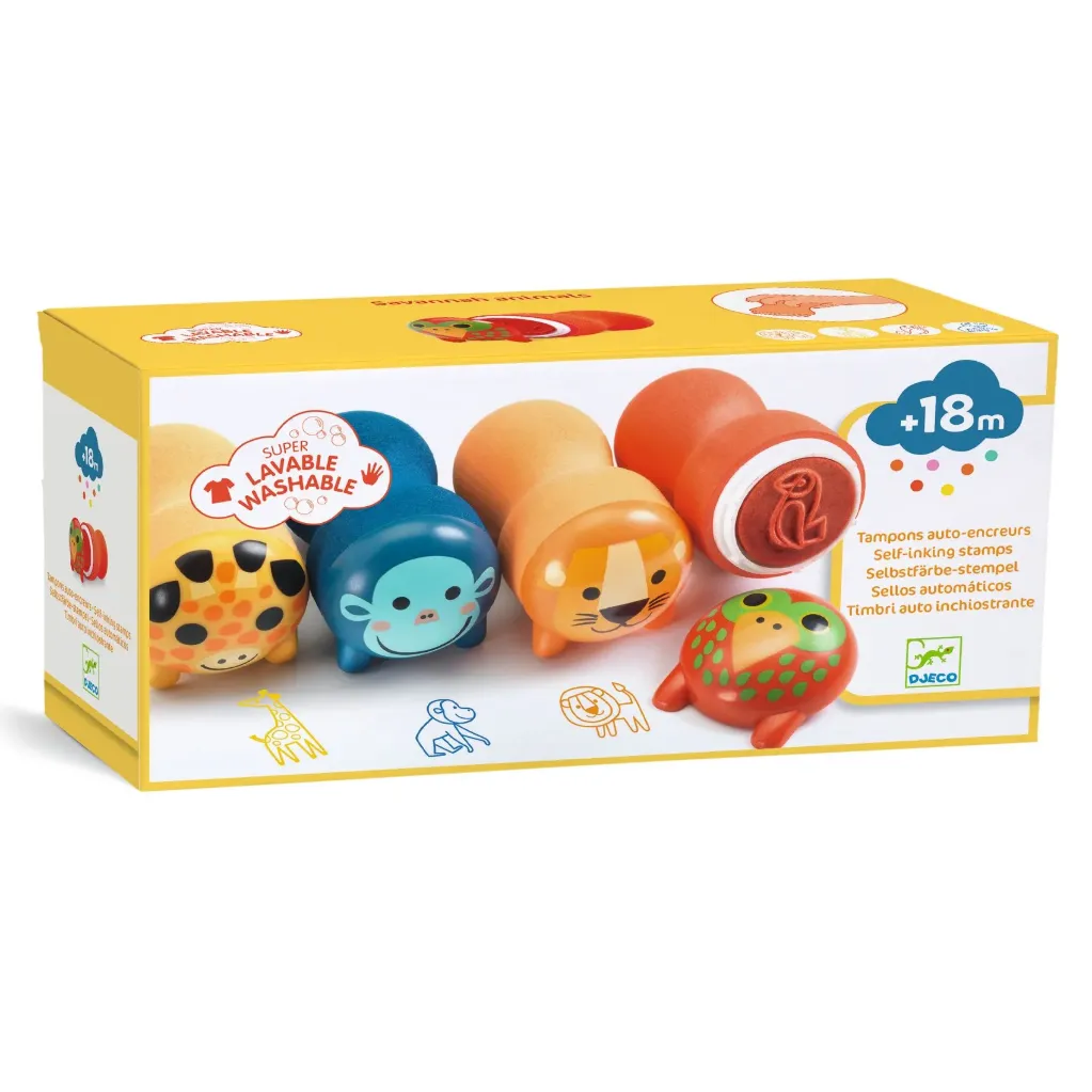 Tampons auto-encreurs - Safari animals