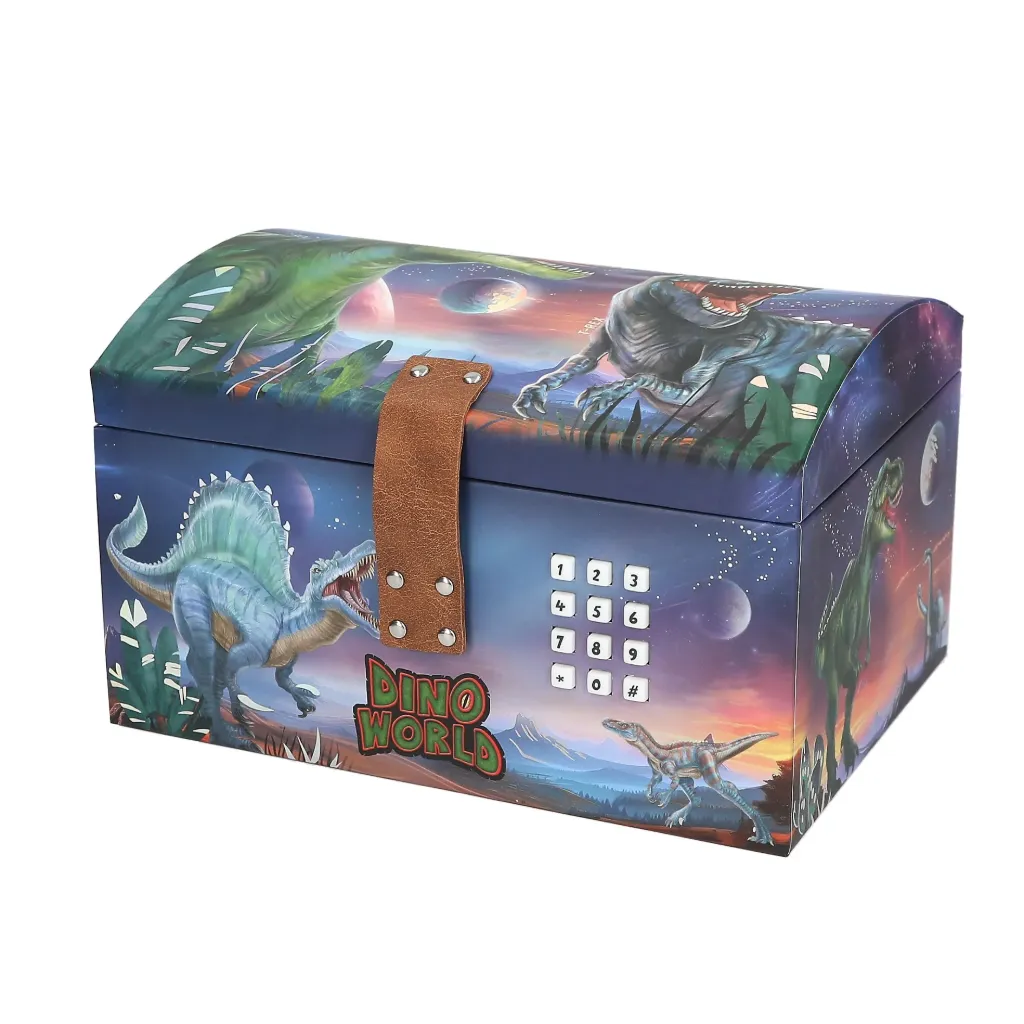 [13441] Dino World - Schatkist met geheime code, geluid & licht.