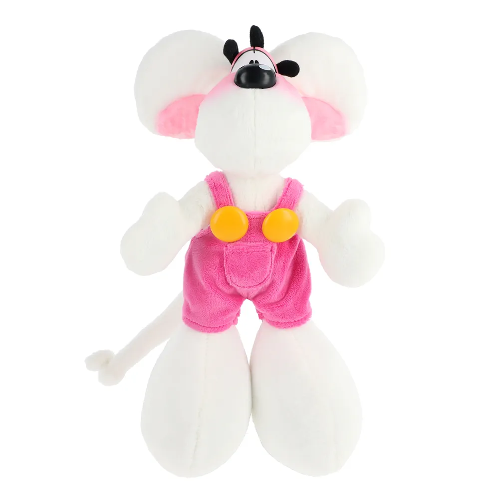 Diddle - Peluche 30cm salopette rose