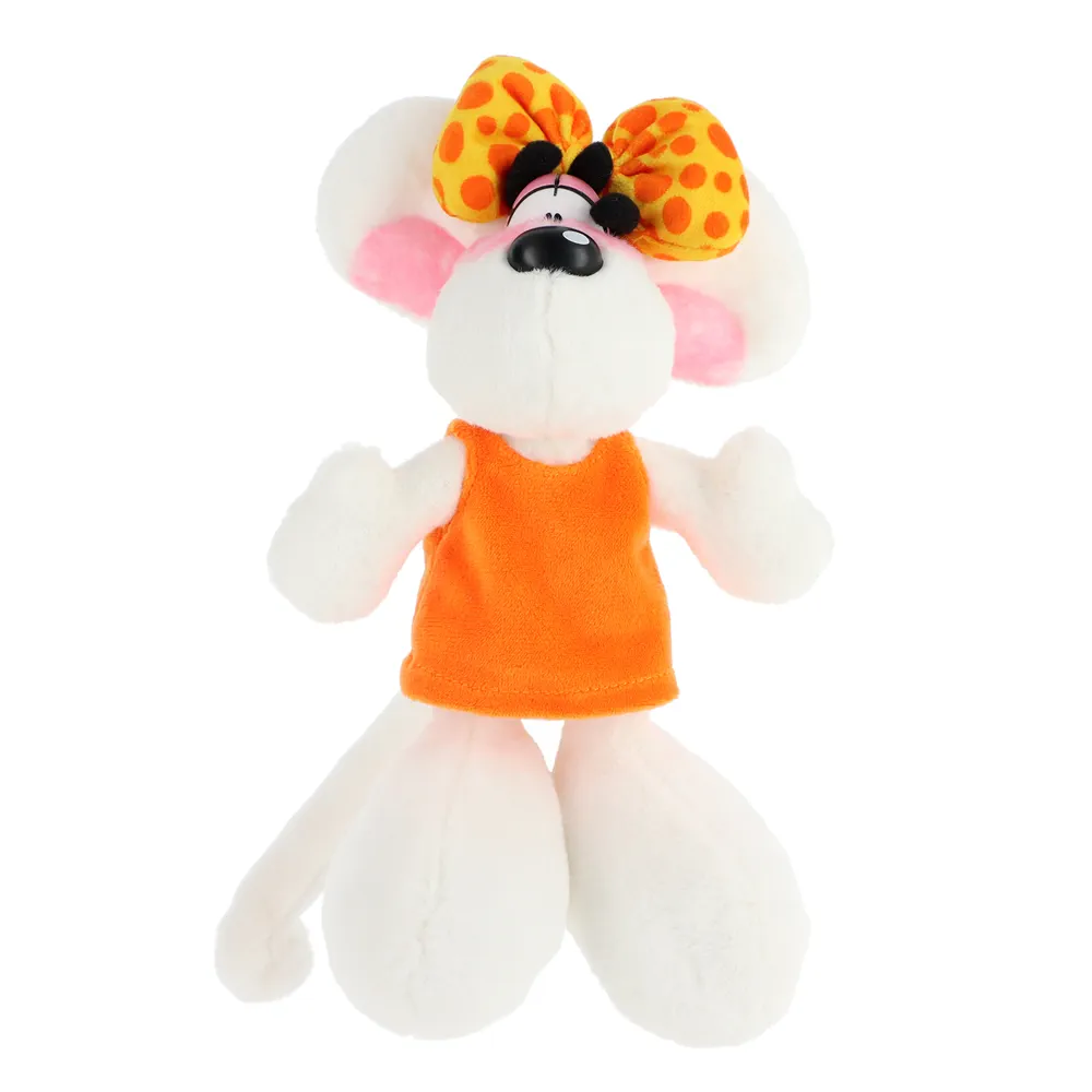 Diddl - Knuffel Diddlina 20cm oranje jurk