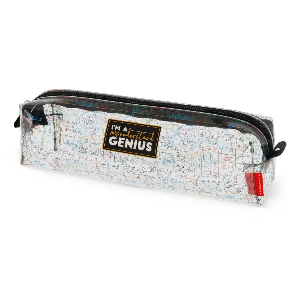 [PC0027] Legami Trousse Transparant Souple - Genius