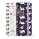 Legami Spiral Notebook - Eenhoorn Lijn Large