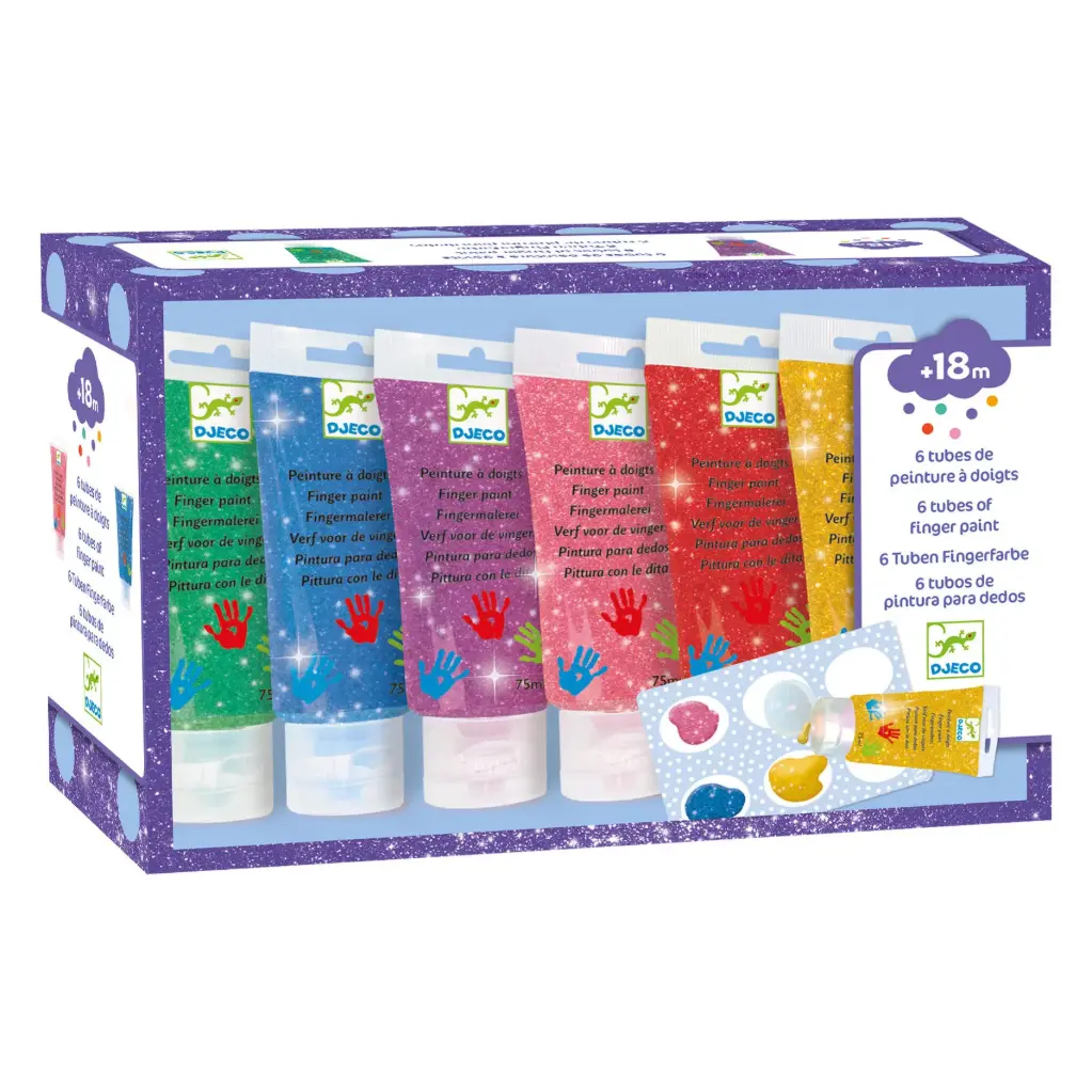 [DJ09017] 6 tubes de peinture à doigts