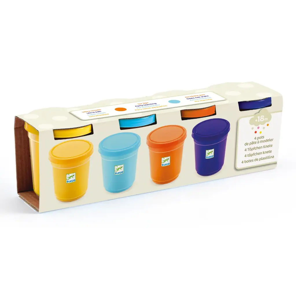 [DJ09027] 4 pots de pate a modeler - Nature