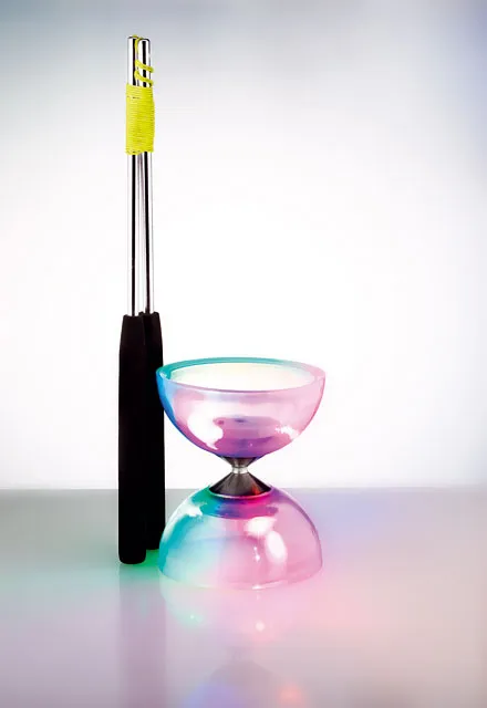 Acrobat - Diabolo avec led + Baguettes en aluminium