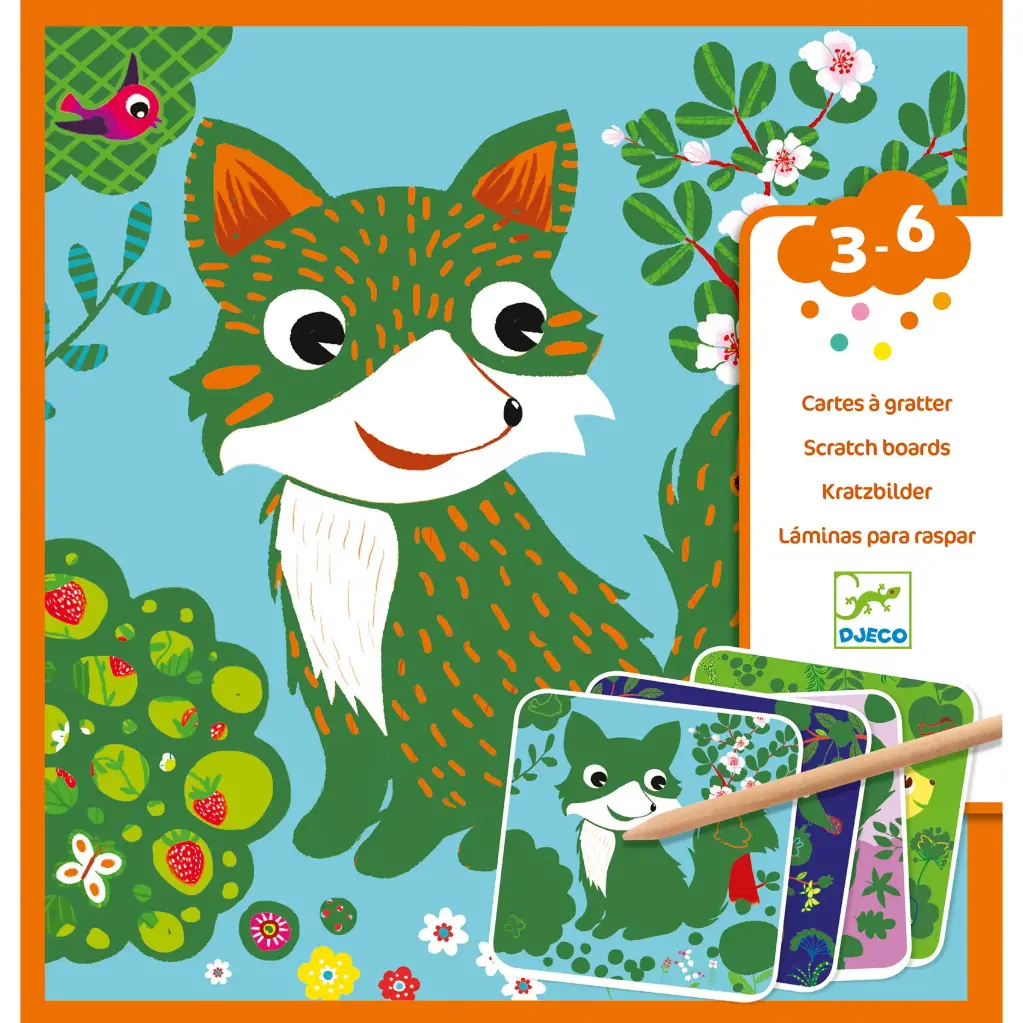 [DJ09093] Cartes à gratter - Petites bêtes