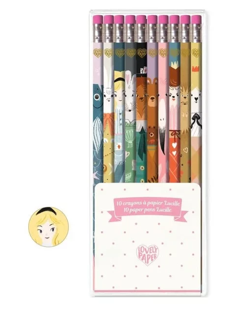 10 crayons à papier - Lucille