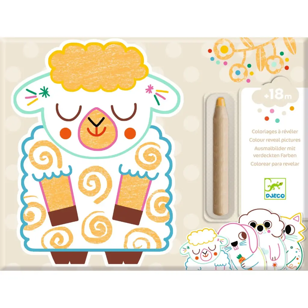 Coloriages à révéler - Animaux familiers