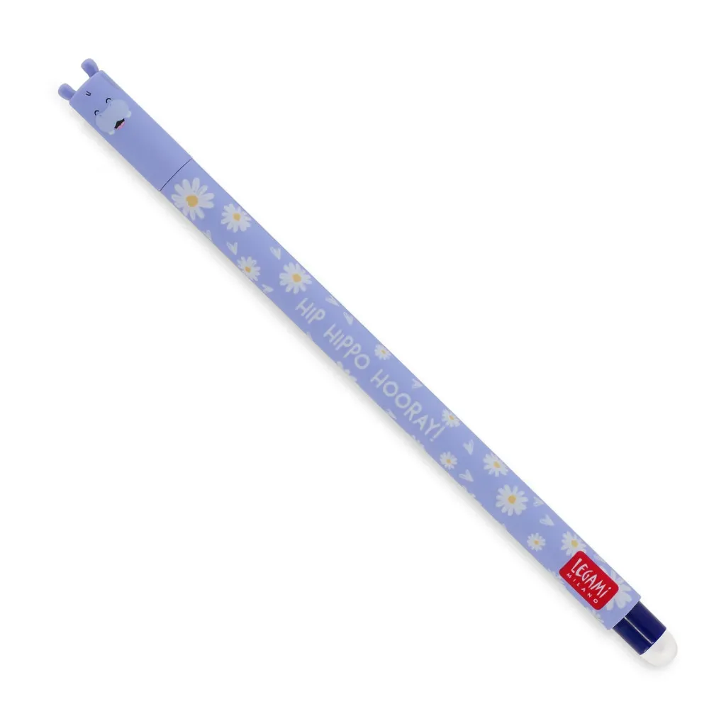 Legami Erasable Pen - Hippo *Hip Hippo Hooray!*