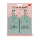 Legami Let's get lost together - Set de 2 étiquettes de bagage
