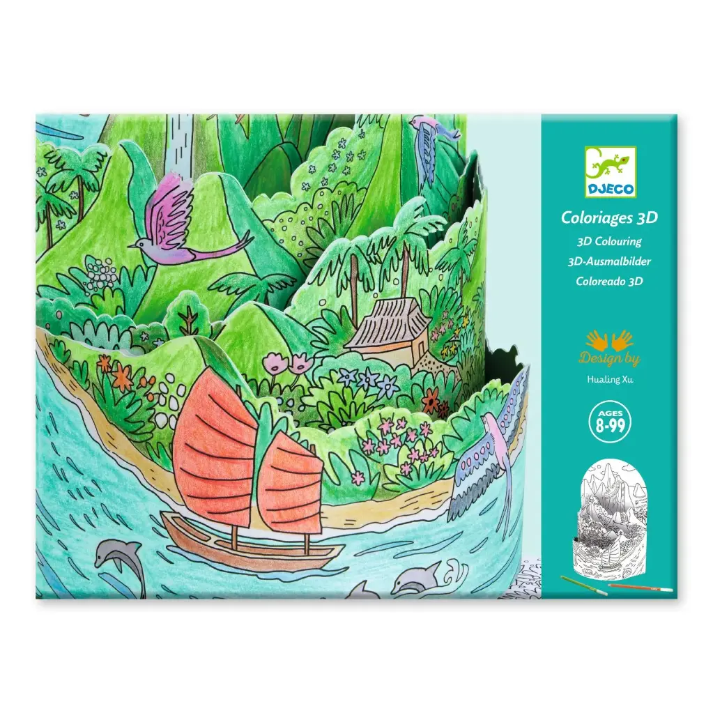 Coloriages 3D - Au sommet...de mon île