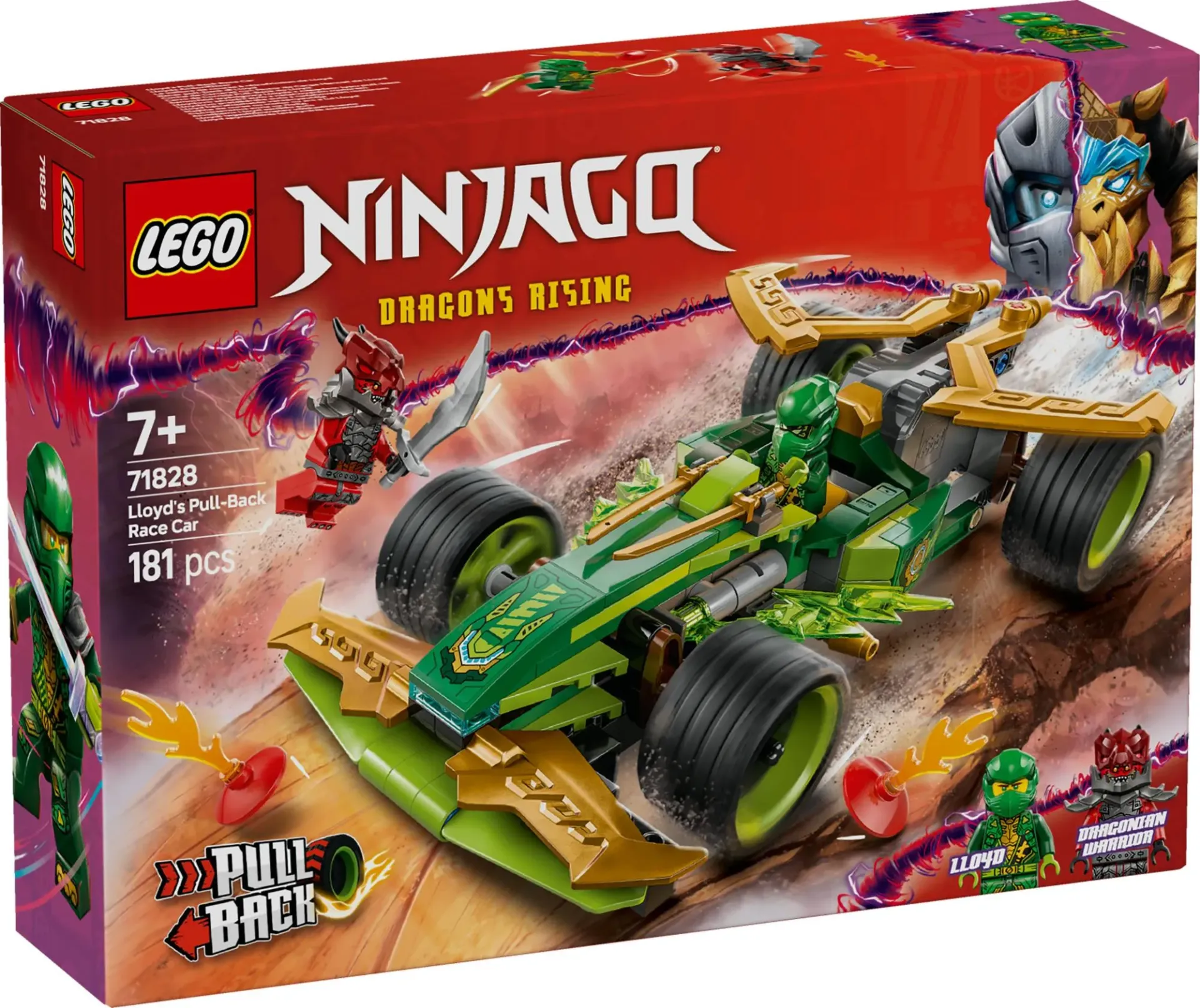 Lego Ninjago - La voiture de course à rétrofriction de Lloyd