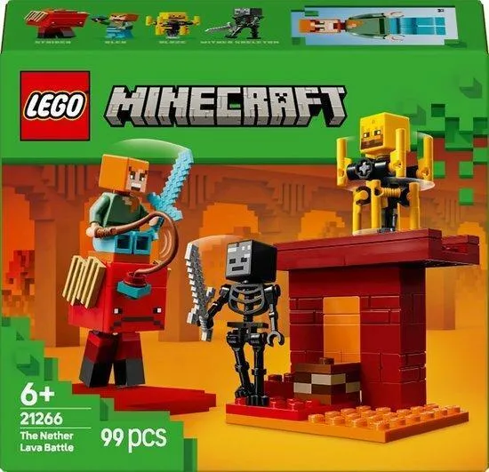 Lego Minecraft - De lavastrijderin de Nether