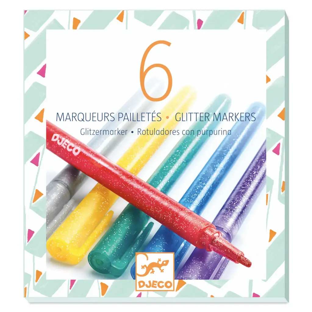 [DJ08871] 6 marqueurs pailletés