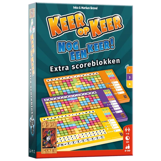 [999-KEE02] Keer op keer - Nog een keer! Level 2, 3 en 4 scoreblokken