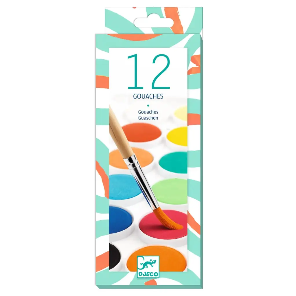 [DJ08803] 12 couleurs gouache - Classic