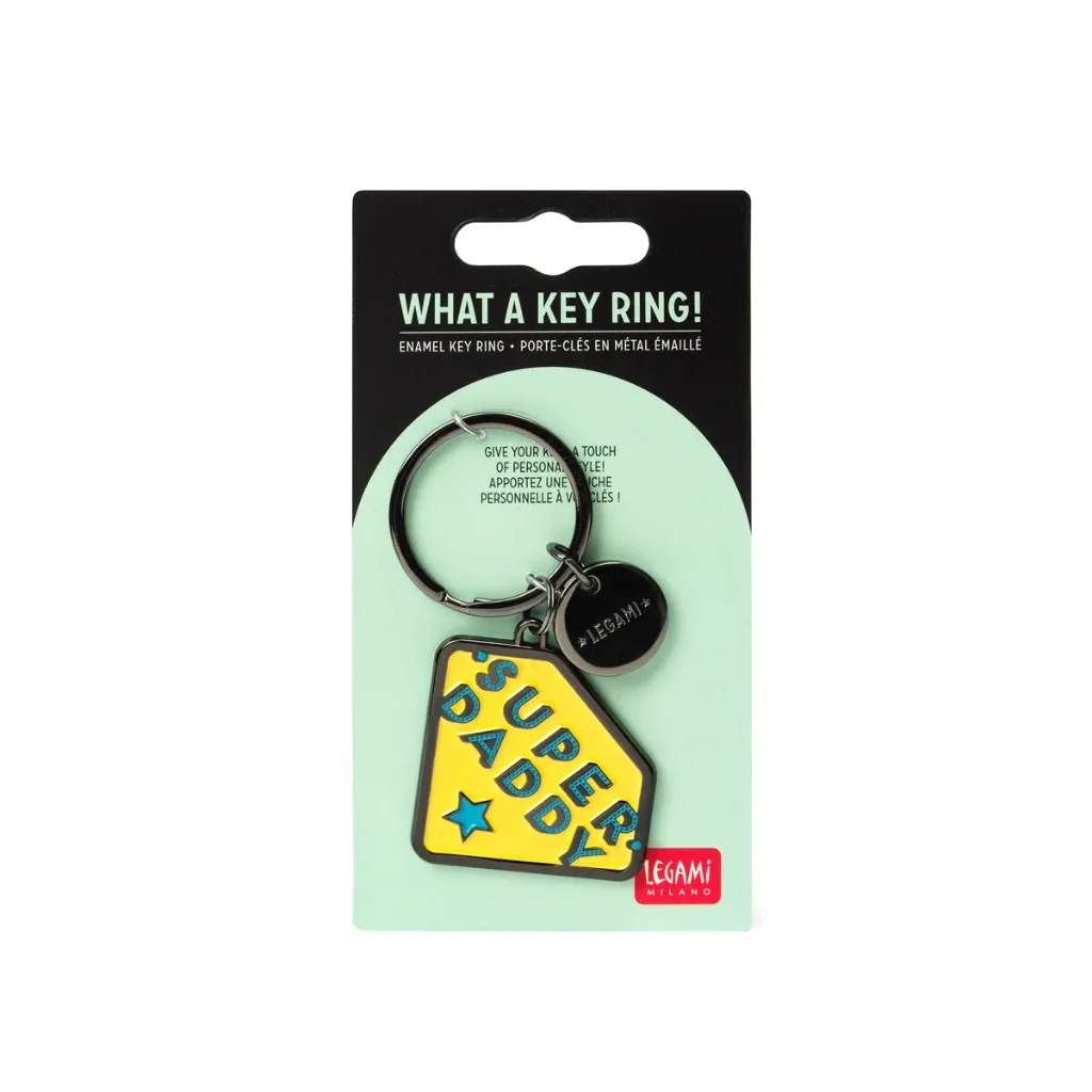 [EKR0006] Legami What a Key Ring! - Super Daddy
