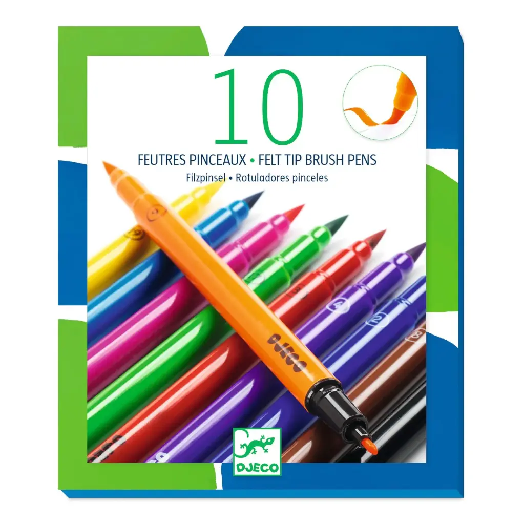 [DJ08800] 10 feutres pinceaux - Classique