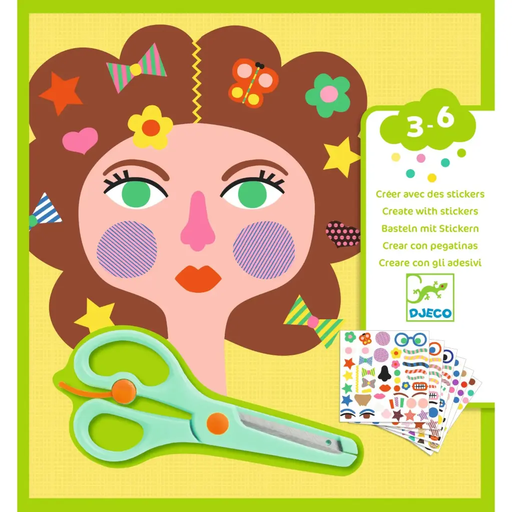 Créer avec des stickers - Coiffeur