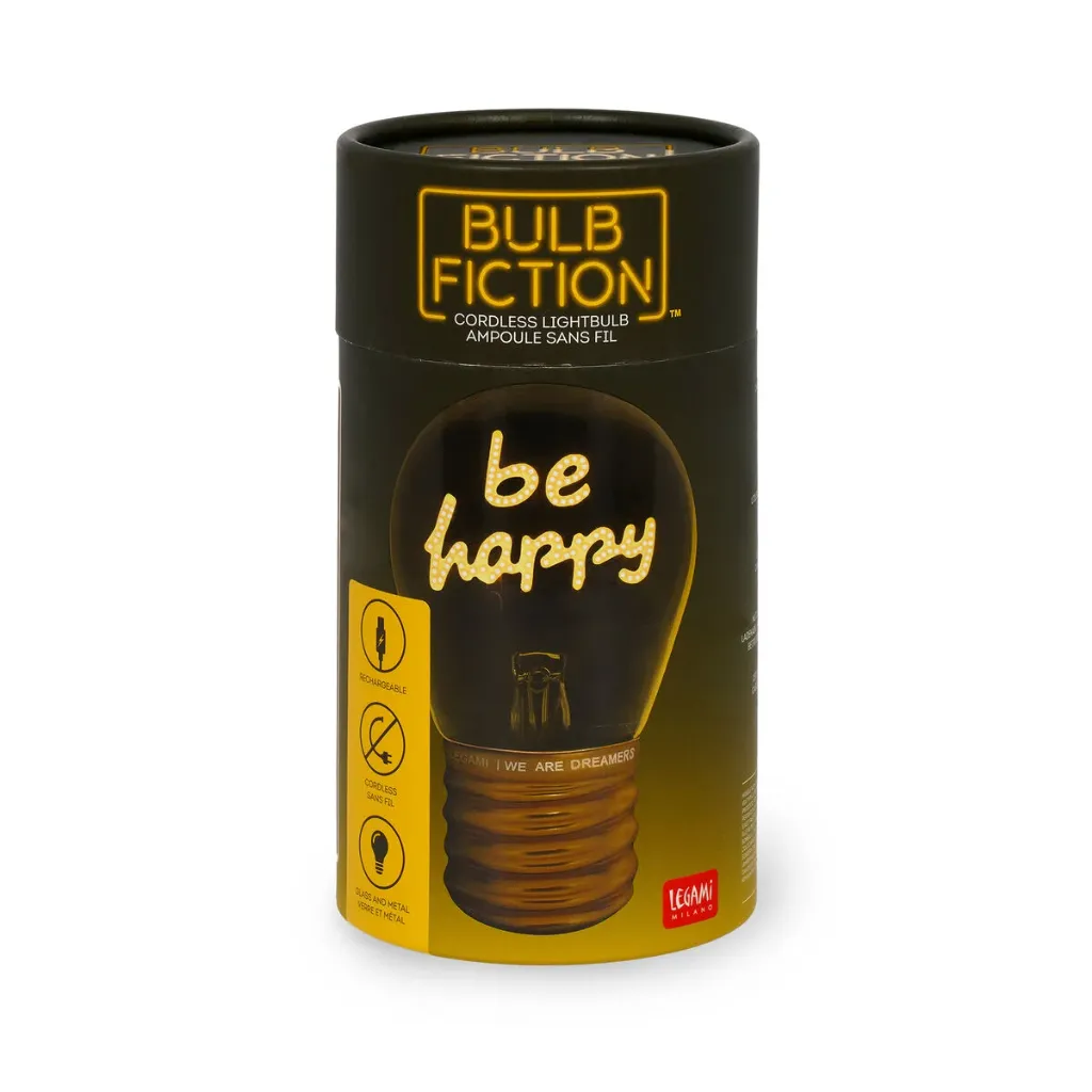 [CLB0015] Legami Bulb Fiction - Be Happy