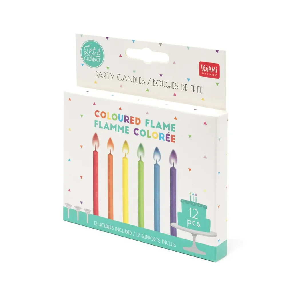 [FLC0001] Party Candles - Coloures Flame