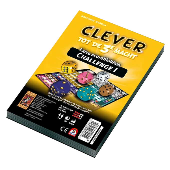 [999-CLE10] Clever tot de 3de macht - Challenge I scoreblokken
