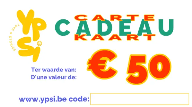 [1640970005002] Carte-cadeau - 50 €