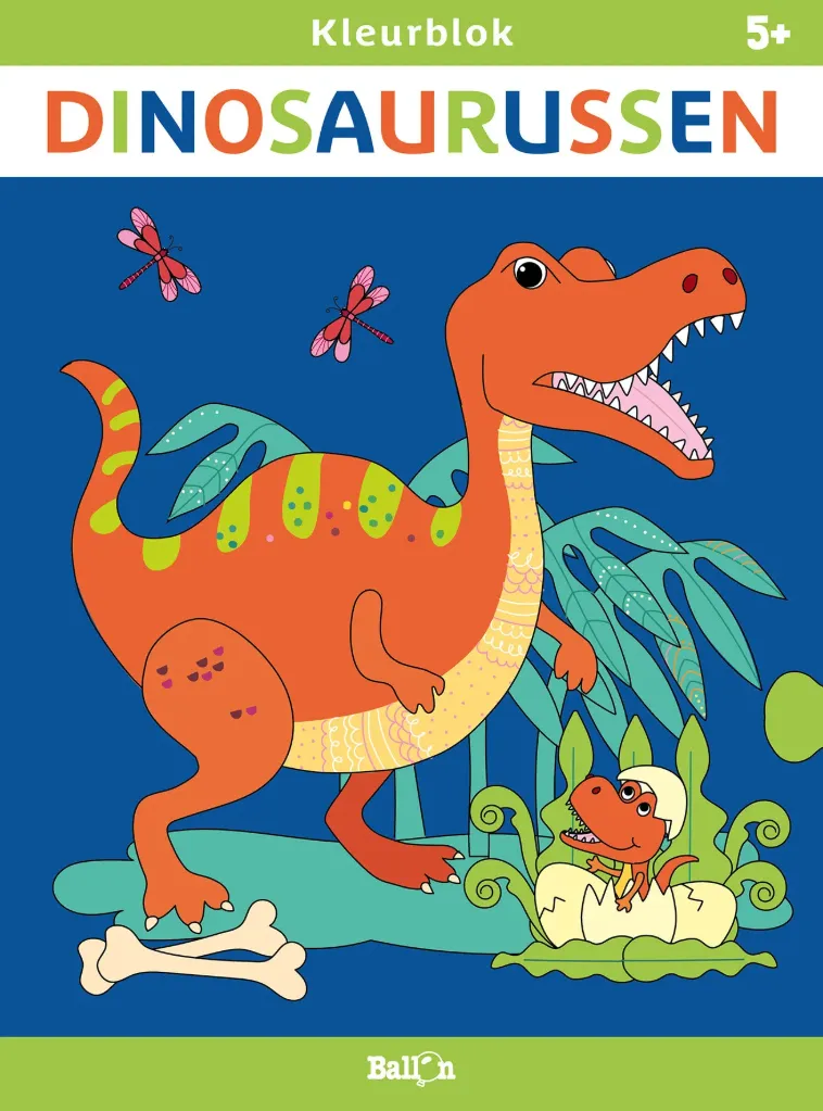 Kleurblok - Dinosaurussen