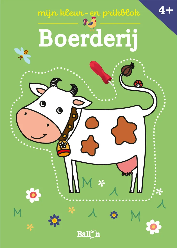 Mijn kleur- en prikblok - Boerderij