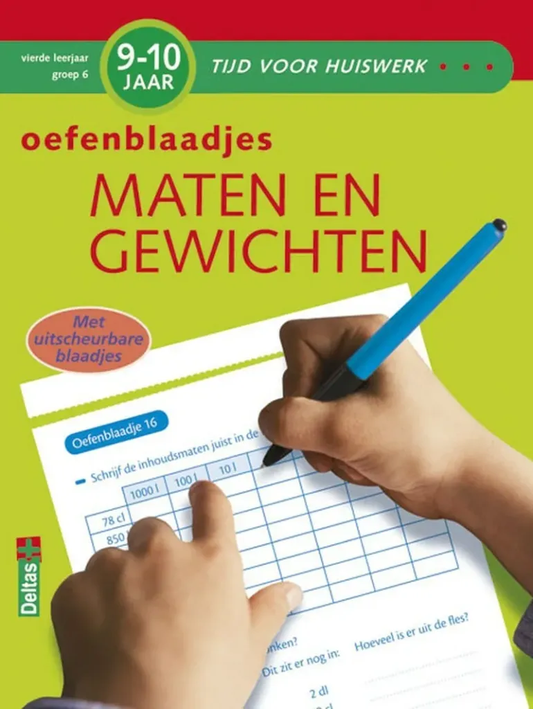 Oefenblaadjes - Maten en gewichten 4de