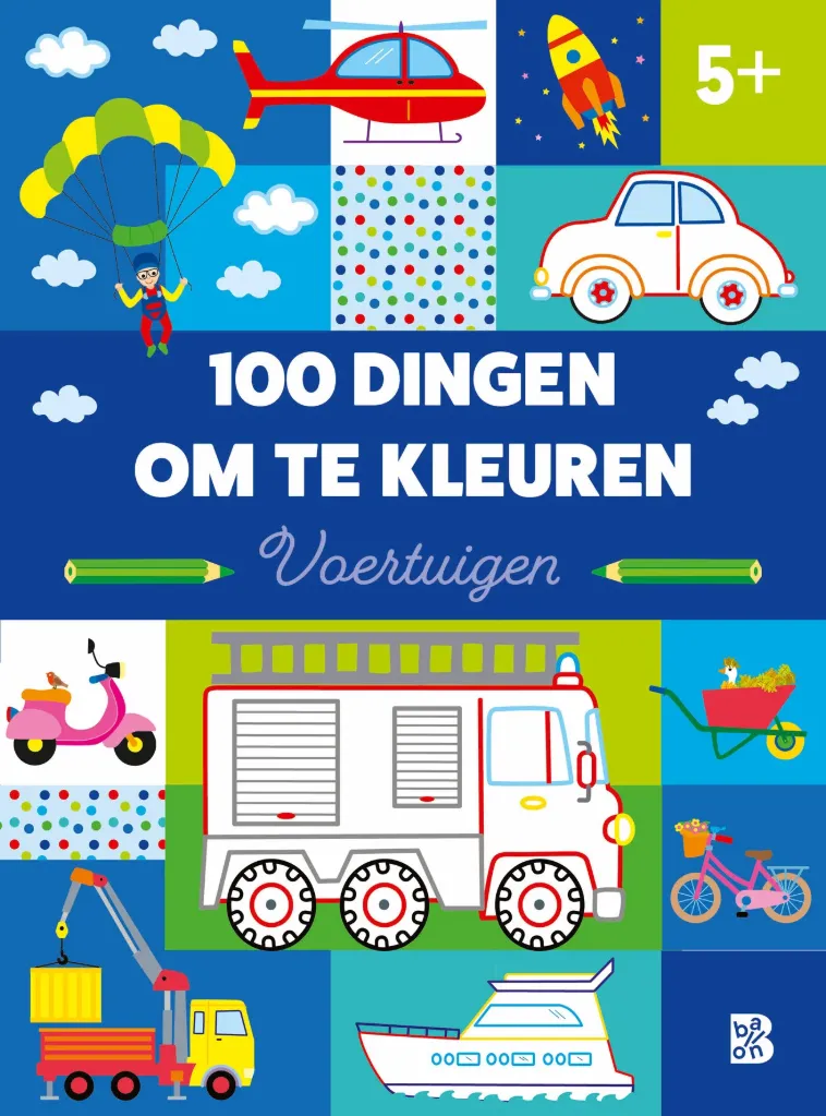 100 dingen om te kleuren - Voertuigen