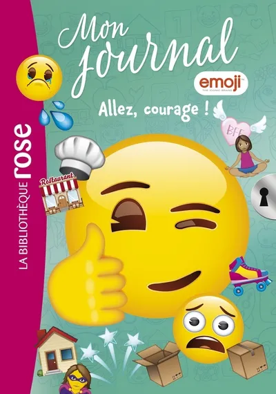 La Bibliothèque Rose - Mon journal Emoji T14: Allez, courage! 6+