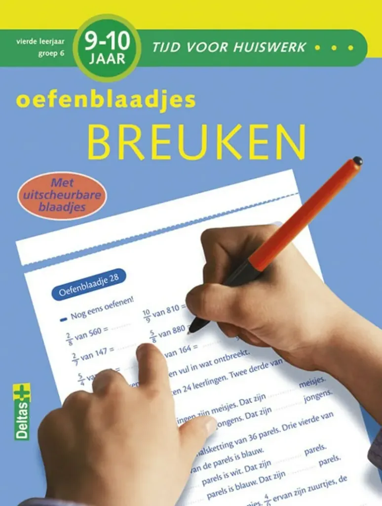 Tijd voor huiswerk - Oefenblaadjes Breuken 4de leerjaar
