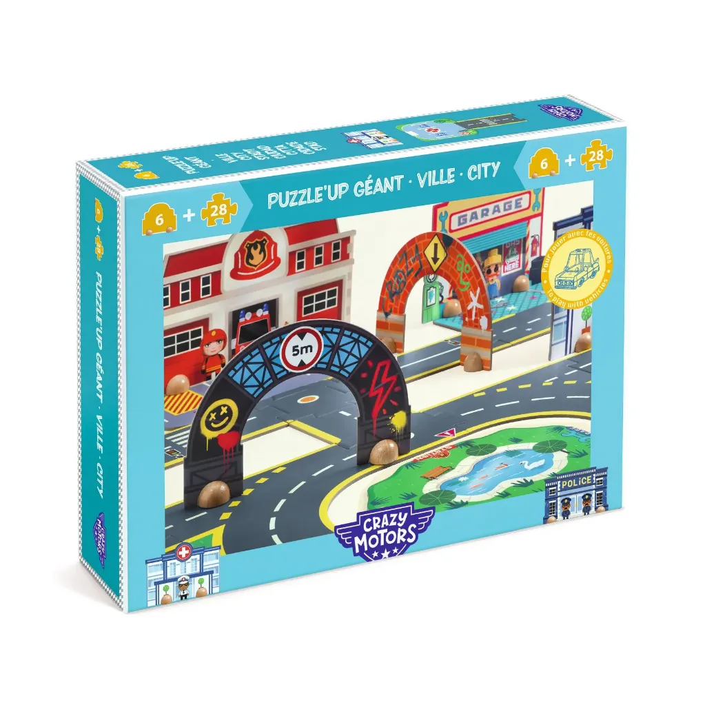 [DJ05499] Crazy Motors - Puzzle'up géant ville