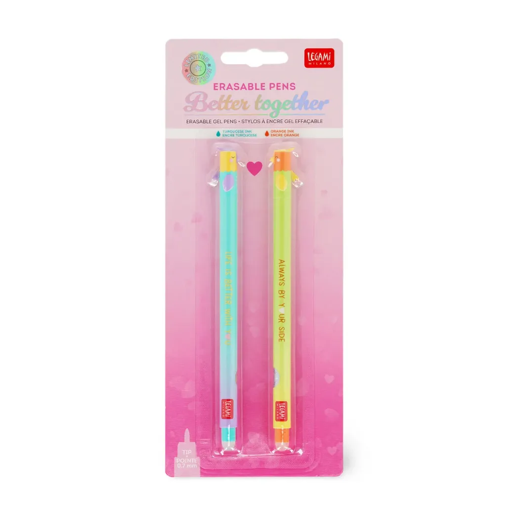 [EPSET0015] Legami Erasable Pens - Better Together (Love Birds)