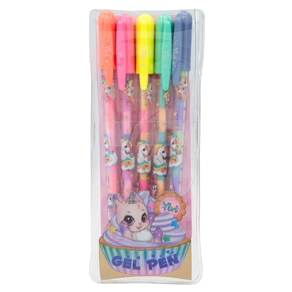[12184] Ylvi - Set stylo gel couleurs de l'arc-en-ciel