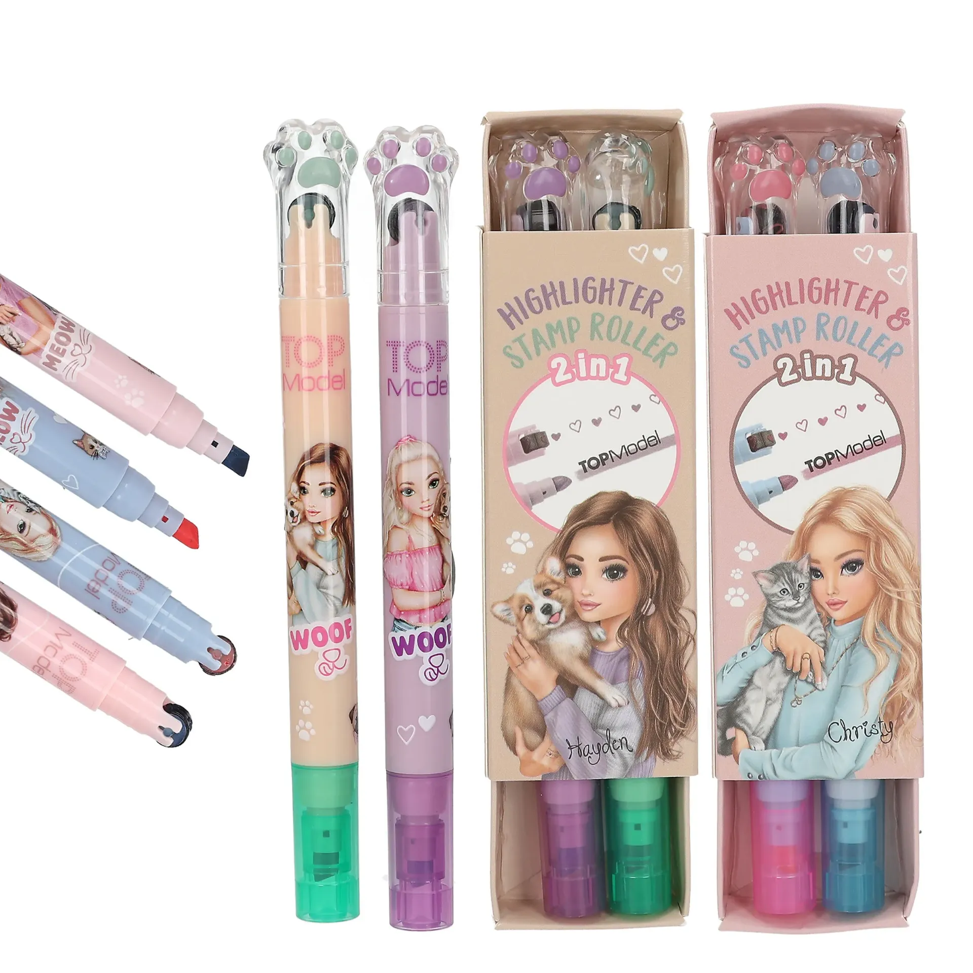 TOPModel - Tekstmarker en stempelroller assortiment