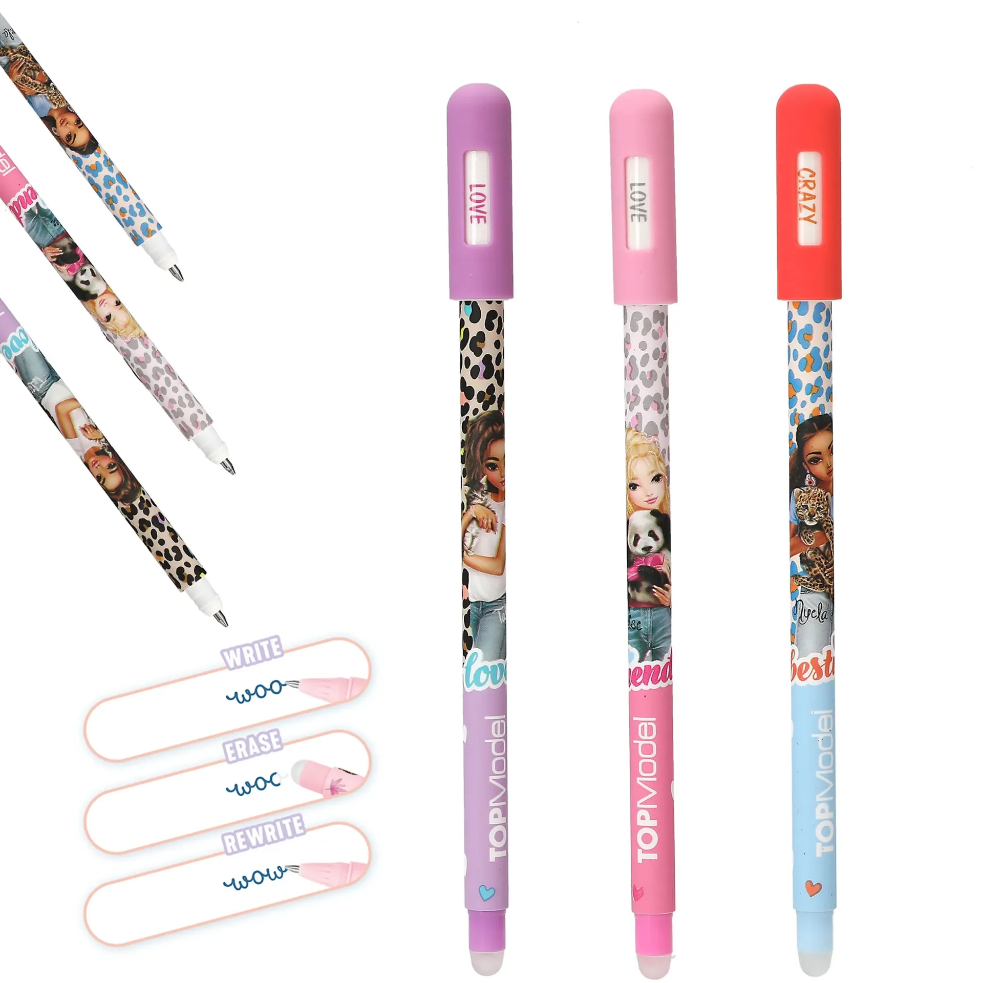 [12643] TOPModel - Stylo gel d'humeur effaçable assortiment
