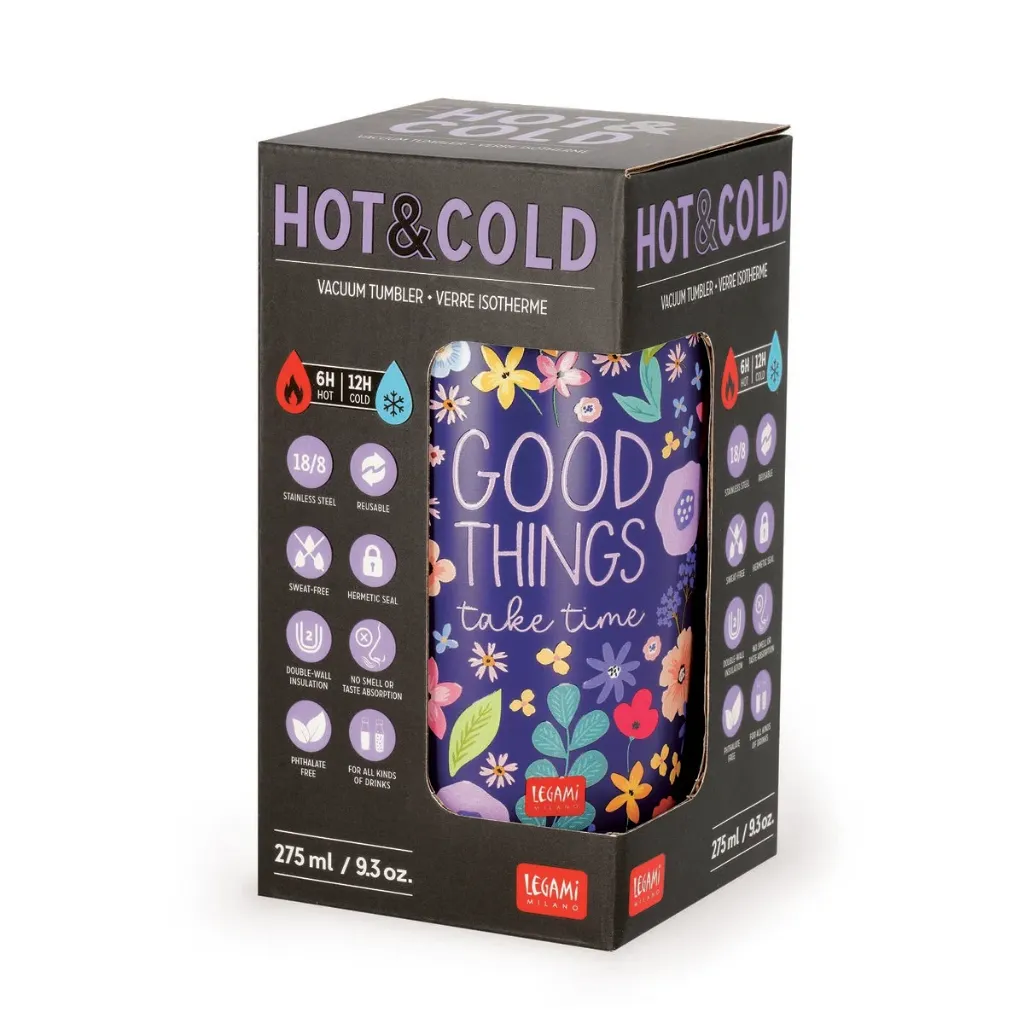 Legami Hot & Cold - Verre isotherme Flowers