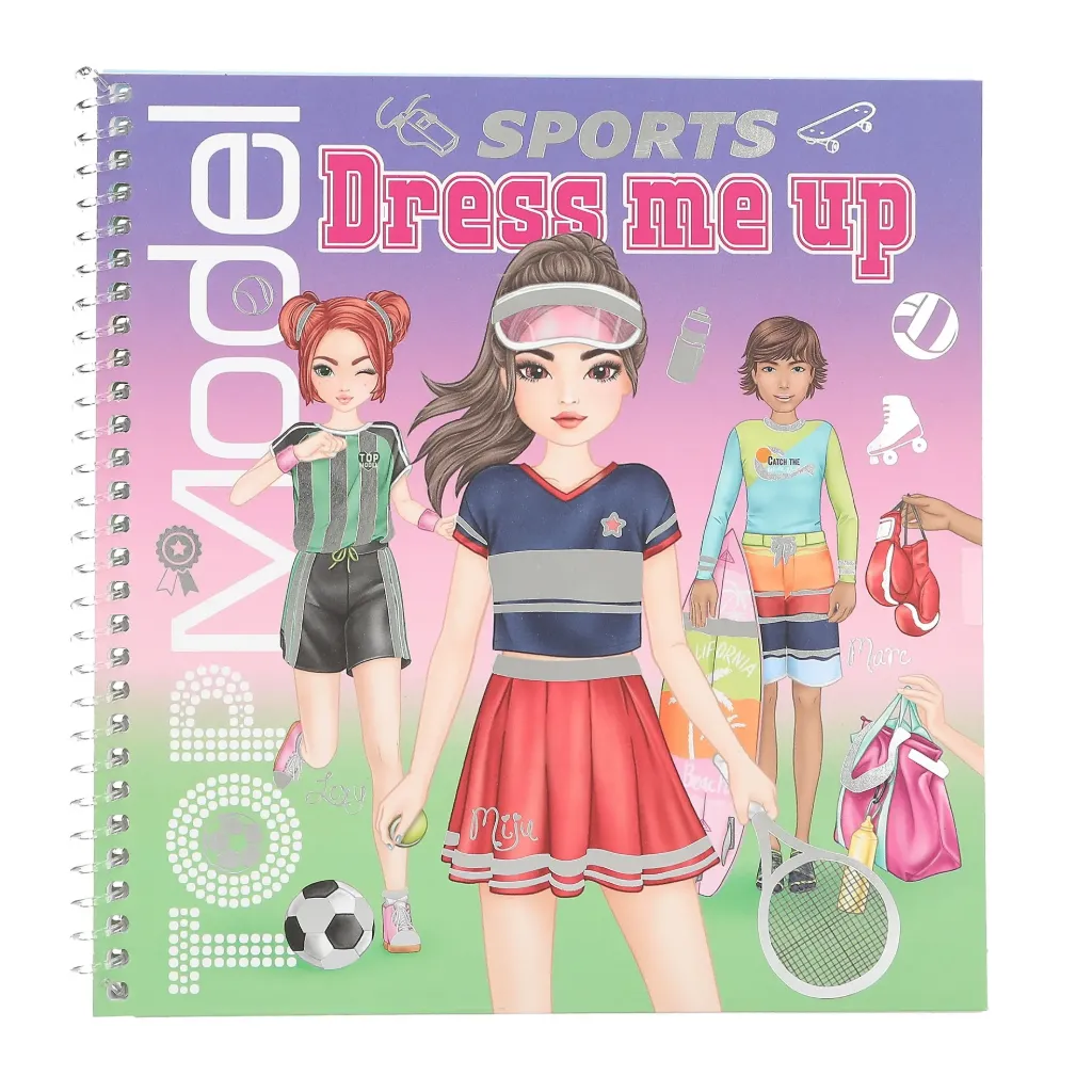 [13808] TOPModel - Dress Me Up Stickerbook Sports