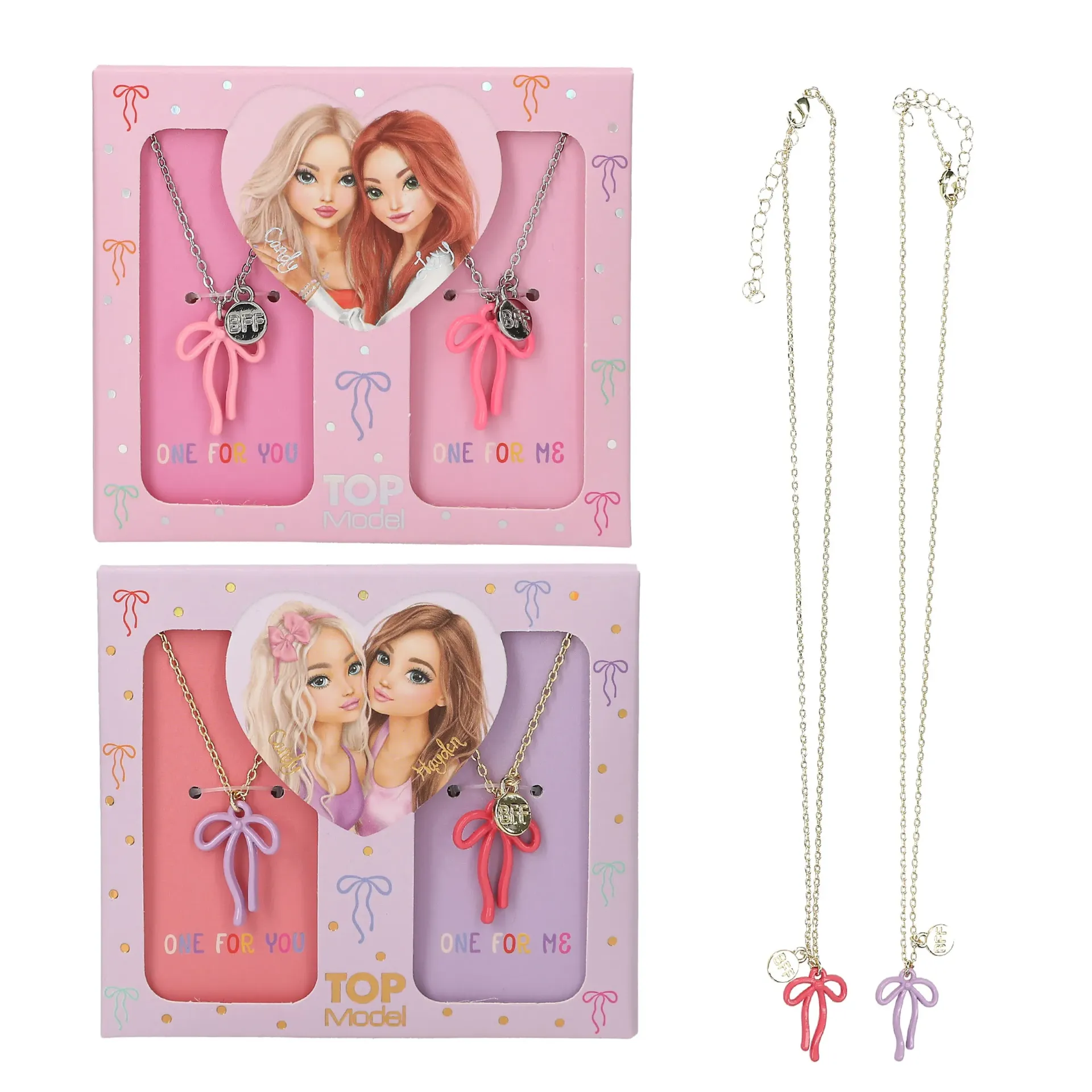 TOPModel - Set de colliers BFF avec noeud assortiment