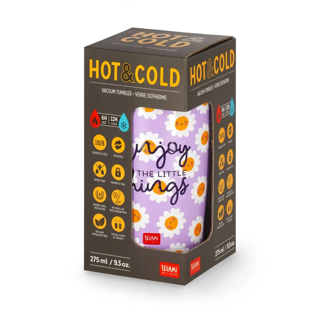 [NTUM0003] Legami Hot & Cold - Thermosbeker Daisy