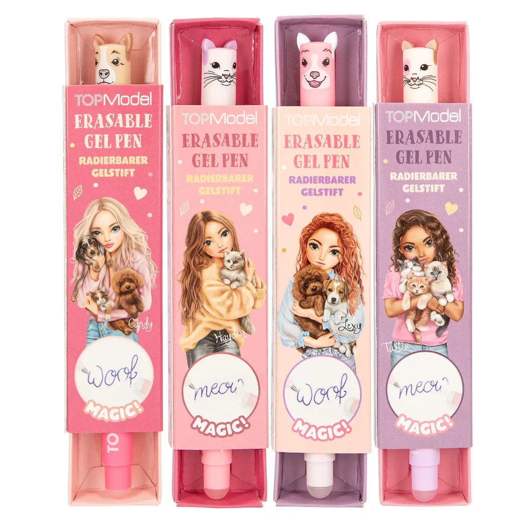 [13883] TOPModel - Stylo gel effaçable FUR EVER FRIENDS assortiment