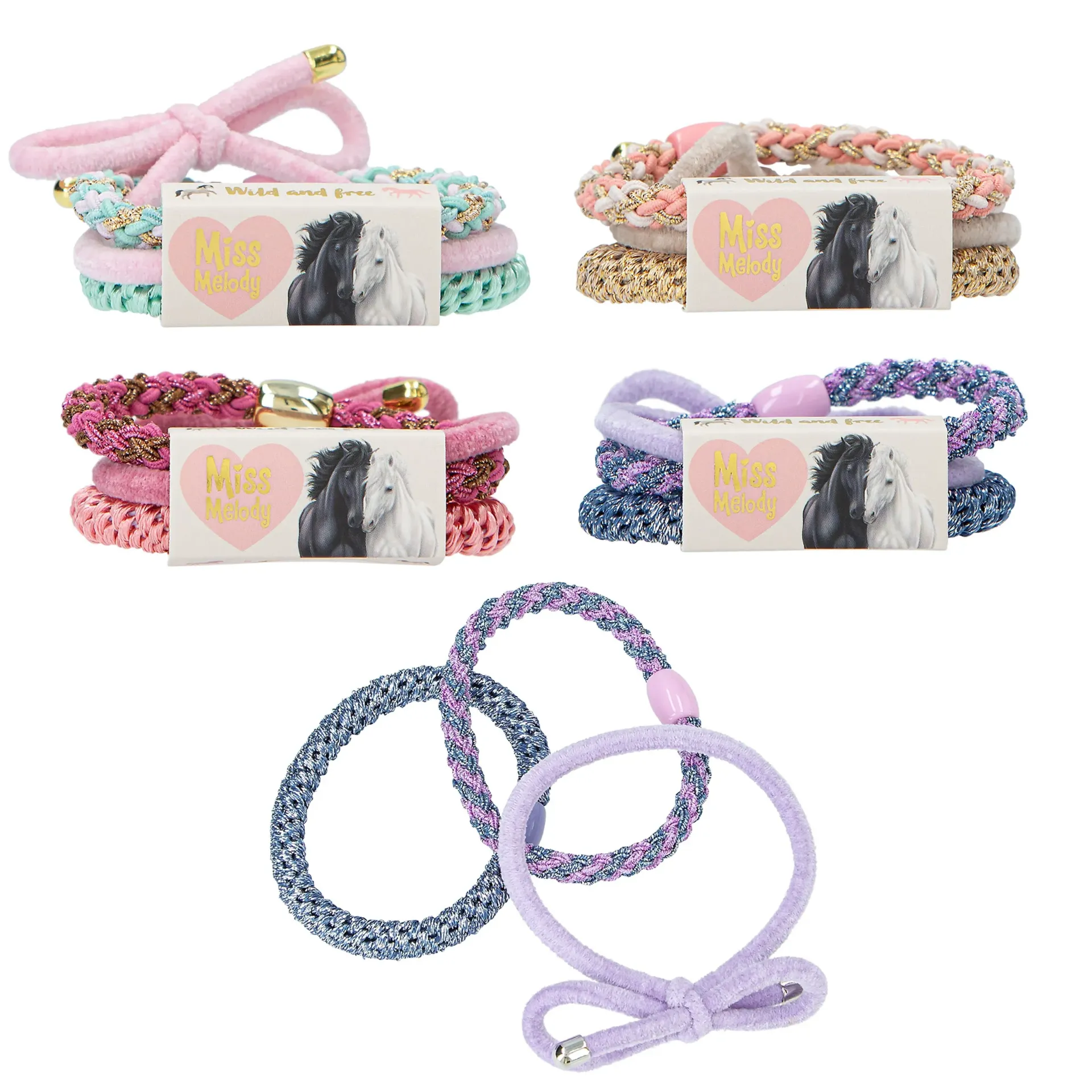 Miss Melody - Haarelastiekjes  assortiment