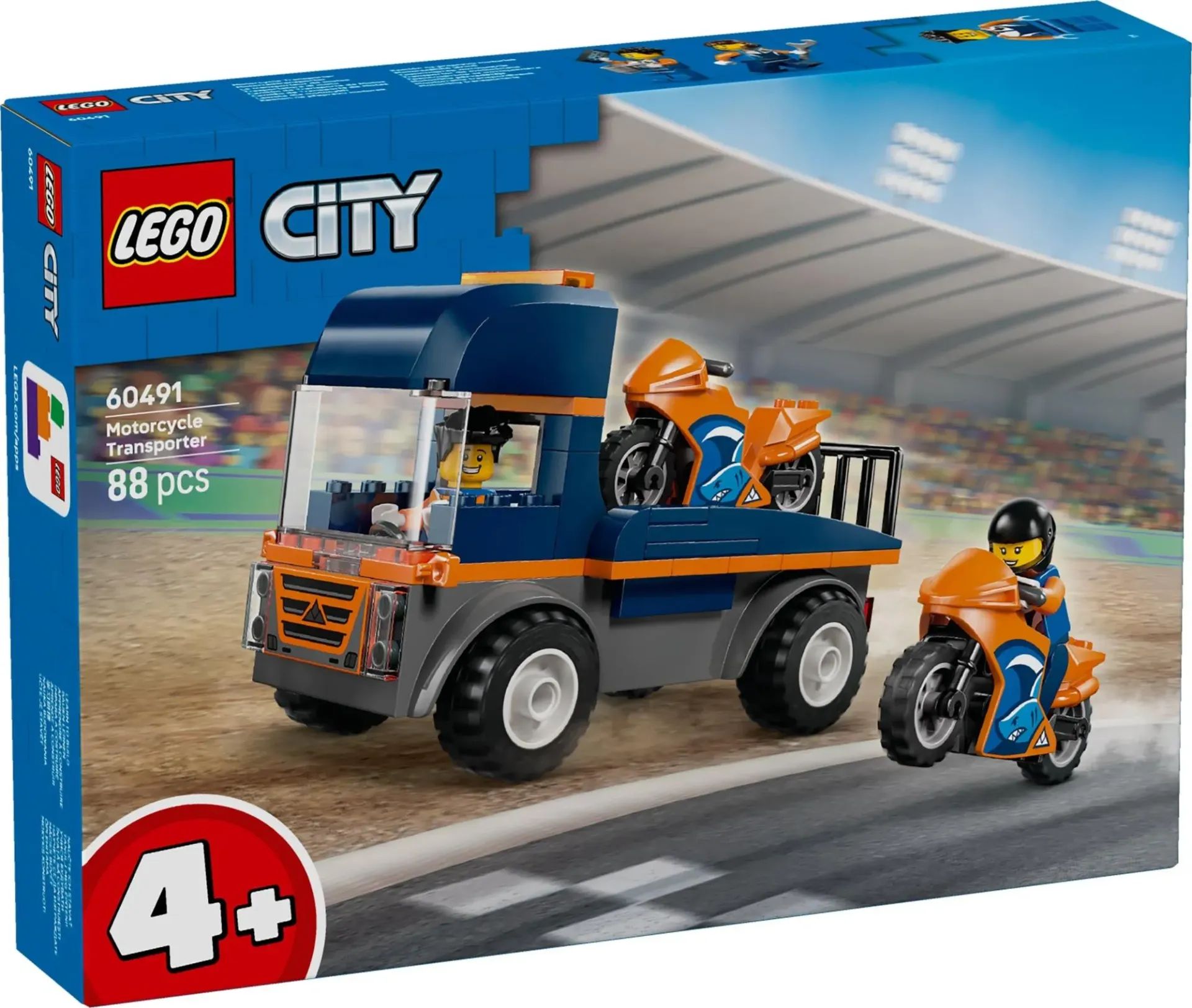 [60491] Lego City - Transportwagen voor motoren