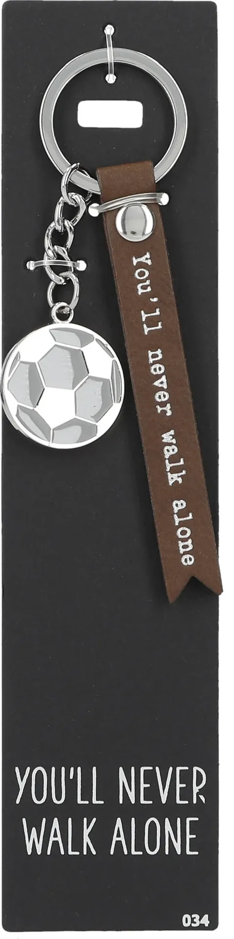 Sleutelhanger Don't forget me 34: You'll never walk alone
