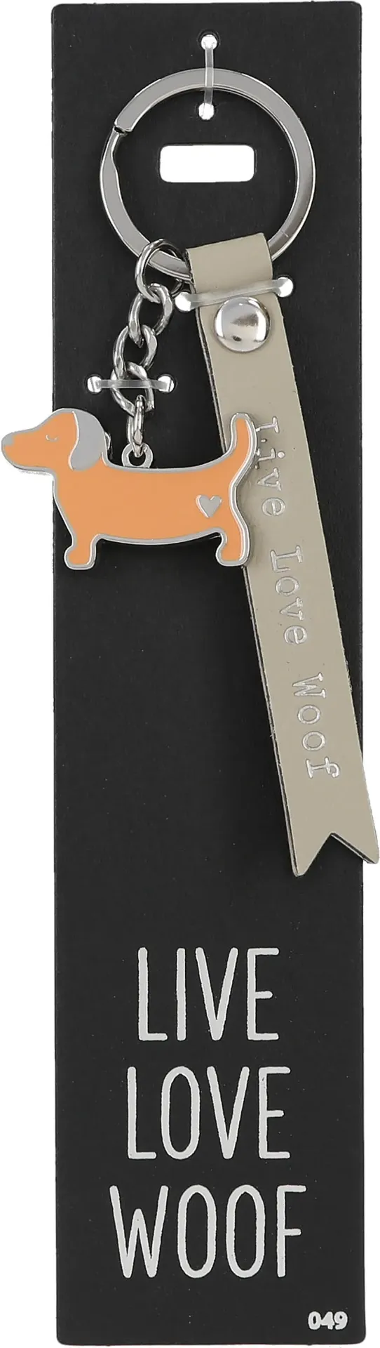 [4411807 49] Sleutelhanger Don't forget me 49: Live Love Woof